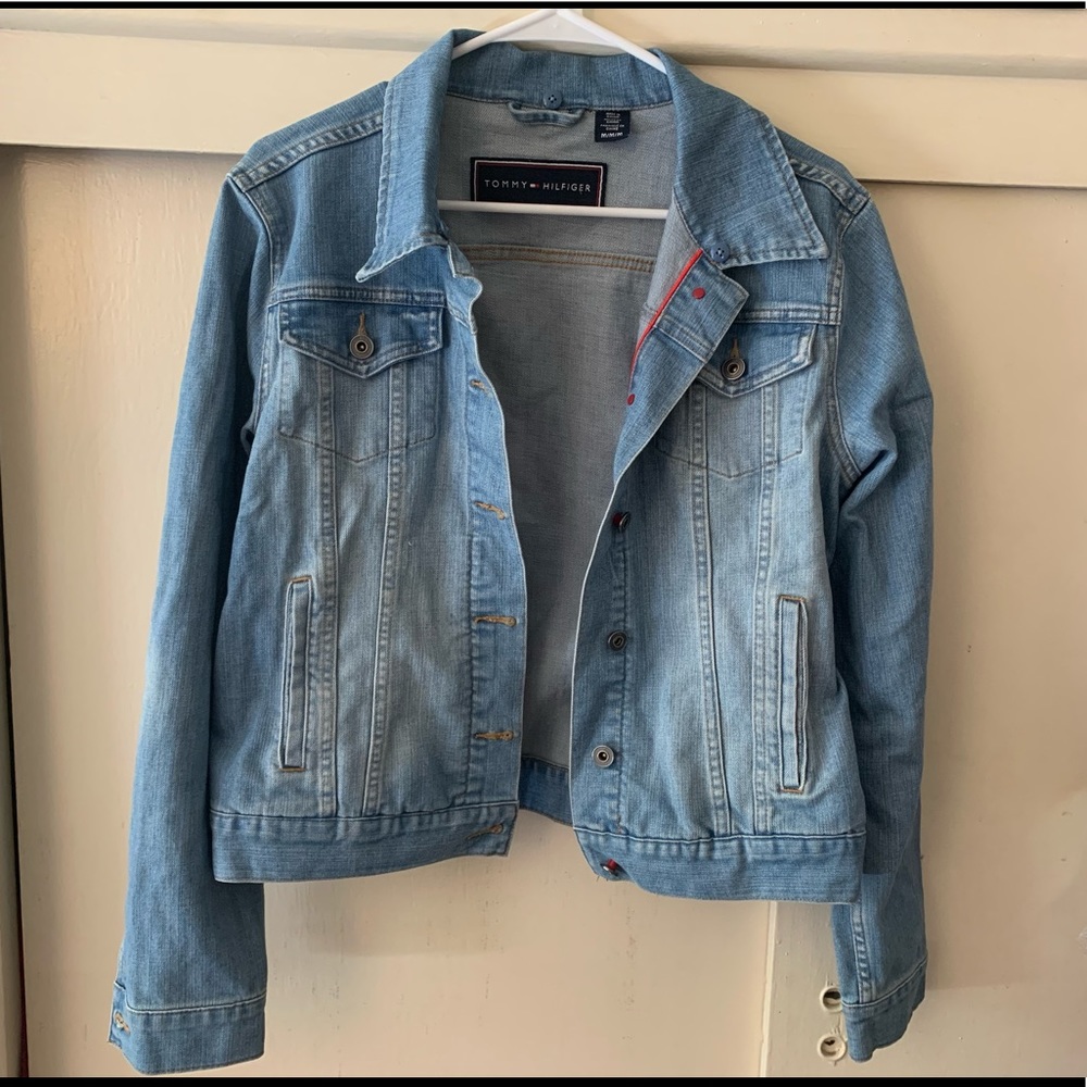Denim jacket with removable faux fur collar - Tommy Hilfiger